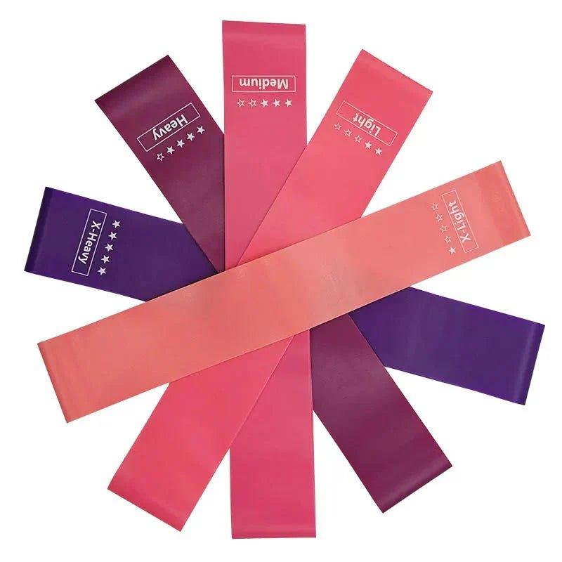 Elastic Resistance Bands Set for Yoga, Pilates, and Strength Training - 5 - Pack - PakVero