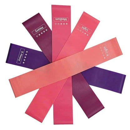 Elastic Resistance Bands Set for Yoga, Pilates, and Strength Training - 5 - Pack - PakVero